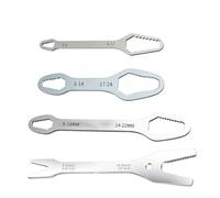 Générique 4PCS Double Head Self Tightening Wrench Set Adjustable 3-25mm Multi Use Hand Tool Kit, Multi Size Spanner for Auto Repair Mechanical Maintenance Home Use