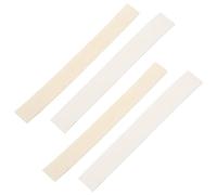 Générique 4pcs Sourdines Droites en Feutre Blanc Auto-adhésives pour Clarinette et Flûte, Amélioration Qualité Sonore, Accessoires pour Clés D'instruments de Musique