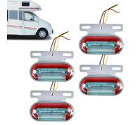 Générique 4pcs Ultra Bright Waterproof Marker Lights | Trailer Marker Lights 24v Trailers For Trucks, Trucks, Boat, Car, Pickup Bus | LED Trailer Markers Light | 24V Signal Running Light,