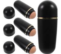 Générique 4pièces Huile Visage Pierre Volcanique Mini Boules de Remplacement pour Rollers Désincrustants