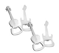 Générique 4pièces Porte-clés Décapsuleur Violon et Guitare Métal Breloques Uniques Ouvre-bouteille Décoratif pour Amateurs de Musique et Cadeaux de Noël