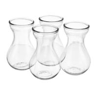 Générique 4pièces Vase Verre Transparent pour Hydroponie Pot De Fleurs Créatif Et Élégant pour Décoration De Maison Et Bureau