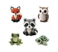 Générique 5 Articles DIY Animal Beading Kit, Tiny 3D Beaded Animal DIY Set, Bead Embroidery Kits - with Colorful Beads, Beginner-Friendly Beading Set, Ideal Gift for Craft Lovers (Style B)