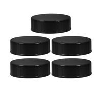 Générique 5 Bouchons à Vis Pack de 5 en Plastique Noir Fermeture Étanche Résistante la Rouille pour Bouteilles en Verre Rondes de 38 Mm pour Bouteilles