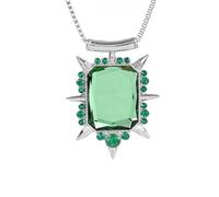 Générique 5 cm*6,5 cm Pendentif de la Méchante Sorcière Une fois il était une fois Charme en cristal vert Bijoux pour femmes cadeaux