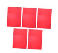 Générique 5 Feuilles Plaque Filtrante Film Filtrant De Couleur Transparent Superpositions Transparentes Gels Éclairants Feuille De Diffuseur De Lumière Rouge Filtre Plastique Dur PVC