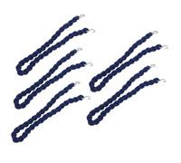 Générique 5 Paires Cordon torsadé à Jambe Fixe Bâches rétractable pôle Attache Pantalon Bande élastique Cordes élastiques pour Bottes Sangles de Blouson Portables Fil de Polyester Navy