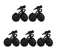 Générique 5 Paires de Boutons à Bascule en Résine Effet Corne Noir Accessoires de Couture pour Manteaux et Vestes Boutons de Vêtement Robustes et Vintage Rechange pour Pulls et Paquet