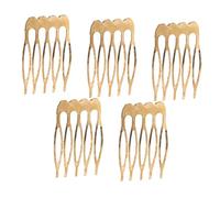 Générique 5 Pièces Accessoires De Cheveux Faits À La Main Peignes De Poche Pour Hommes Peignes Coulissants Bricolage Vierges Petits Peignes Pour Cheveux Femmes Casque Peigne À Cheveux