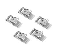 Générique 5 Pièces Accessoires D'éclairage Agrafe D'éclairage Pince à Ressort Fixe Pour Lampe Clip Pour Spot Lumineux Support De Lampe à Ressort Clips D'éclairage Encastrés Métal Silver