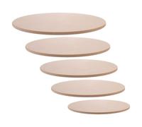 Générique 5 Pièces Batte de Tour de Potier en Panneau de Densité 11cm | Plaque de Base pour Sculpture D’argile, Usage Stable et Réutilisable, Projets de Bols et Formes