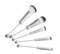 Générique 5 Pièces briller maquillage ombre à paupières maquillage essence makeup brush set makeup kit pinceau fard à paupières fard à paupières pour le maquillage fibre artificielle Silver