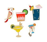 Générique 5 pièces Broches Cartoon Hawaii Ensemble de Épingles pour Femmes Accessoires de Mode et Décoration Vêtements