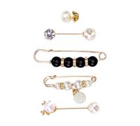 Générique 5 pièces Broches Épingles Délicates Pinces Cardigan Rétro Élégantes Fixations Sûres pour Vêtements Pulls et Écharpes Accessoires Féminins Polyvalents