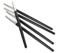 Générique 5 Pièces Brosse à Cils Noire en Bois et Fibre pour Alignement | Placement Net sans Déformation, pour Sourcils et Salon de Beauté Couleur Aléatoire