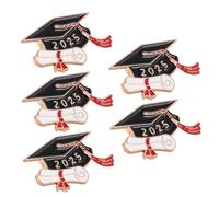 Générique 5 Pièces Épingles Forme de Chapeau de Diplômé pour Célébrations de Souvenirs pour Étudiants et Enseignants