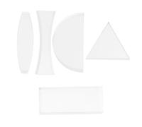 Générique 5 Pièces Lentilles Pédagogiques de Physique Convexe et Concave en Acrylique Faciles à Utiliser pour Démonstration de Convergence Lumineuse Élèves Enseignement Scolaire