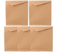 Générique 5 Pièces Paquet Présent Kraft, Pochette Présent Kraft, Papier, Fermeture Auto-agrippante, Léger, 30x33x5cm, pour Vêtements, Chemises, Pulls, Dossiers A4, Étudiants, Fête de Remise