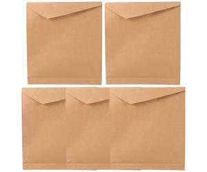 Générique 5 Pièces Paquet Présent Kraft, Pochette Présent Kraft, Papier, Fermeture Auto-agrippante, Léger, 30x33x5cm, pour Vêtements, Chemises, Pulls, Dossiers A4, Étudiants, Fête de Remise