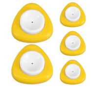 Générique 5 Pièces Perforateur à Œufs en Acier Inoxydable et Pp Jaune, Outil Polyvalent pour Percer Coquille D'œuf, Facile à Nettoyer, pour Cuisson la Vapeur et Œufs Durs