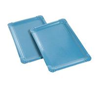 Generique - 5 Plateaux Carton Turquoise