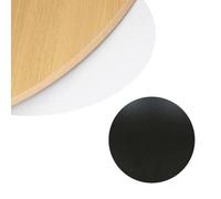 Générique 50-100cm Plateau Tournant Plateau De Service Lazy Susan en Bois pour Restaurant Plateau De Rangement Rotatif Rond, Rotation Fluide(Black,70cm(28in))