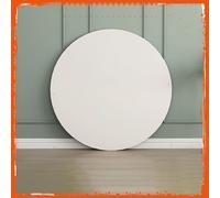 Générique 50 60 80cm Dessus De Table De Remplacement en Bois, Grand Plateau De Table Rond pour Cuisine, Restaurant, Facile À Nettoyer Et À Entretenir(White,60cm(24inch))
