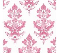 Générique 50×600cm Papier Peint Damas Vintage Papiers Peint Adhesifs Mural Chambre Papier Vinyle Adhesif Pour Meuble Motif Floral Damassé Rouleau Adhesif Decoratif Mural Salle De Bain