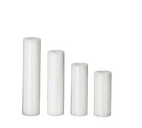 Générique 50 à 300 pièces M3 M4 M5 en nylon blanc ABS entretoise creuse ronde support de colonne rondelle PCB carte vis d'espacement non filetée(7x4x25mm-100pcs)