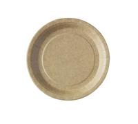 Générique - 50 ASSIETTES KRAFT 23CM BIODÉGRADABLES