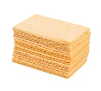 Générique 50 Éponges de Nettoyage pour Fer à Souder Haute Résistance Thermique Format Carré Nettoyant Professionnel pour Tête de Soudage pour Éliminer Résidus D’Étain 50 Pièces Jaune