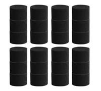 Générique 50 Éponges Hydroponiques Noires pour Semis, Éponge de Culture sans Sol Design Bord Ouvert, Élasticité et Installation Facile, Jardinage Légumes