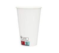 50 GOBELETS CARTON RECYCLABLE 35CL BLANC