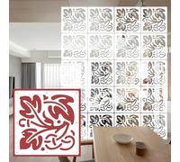 Générique 50 Panneaux de séparation en Bois et Plastique, paravents Suspendus de 5 mm d'épaisseur pour la décoration du Salon et de la Chambre, Panneau d'intimité élégant - Couleur Blanche