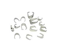 Générique 50 pcs/lot Acier Inoxydable 18 K Or pincement fermoirs Melon graines Boucle Pendentif Collier à Faire soi-même Bracelet connecteur Bijoux résultats