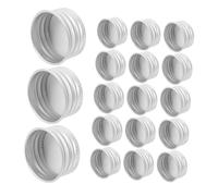 Générique 50 Pièces Capsules Aluminium Étanches Lot de Couvercles Vis pour Bouteilles Verre Remplacement de Bouchons pour Contenants