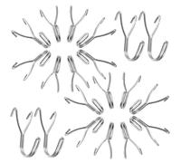 Générique 50 Pièces Crochets pour Panneau Perforé, Crochets Métalliques en Acier Inoxydable 304, Forme en J, Argenté, Installation Facile, pour Garage Cuisine