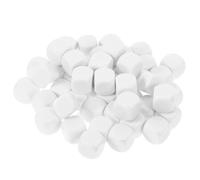 Générique 50 Pièces Dés Vierges Dés Vierges Dice De Table Vierge Dice De Jeu pour Table Kit De Jeu De Société à Faire Soi-même Manipulants Mathématiques Éducation du Bricol Blanche Acrylique