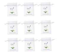 Générique 50 Pièces Sachet Vide Sachets De Lavande Vides De Lavande Sachet Vides Sachet De Lavande à Cordon Sachets Vides pour Lavande Sachets De Thé en Vrac Blanche