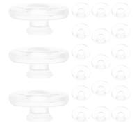 Générique 50 Pièces Support de Nez en Silicone Transparent Rond pour Lunettes sans Monture, Système à Pousser, Antidérapant, Compatible Pont Nasal, Stabilité et Confort Améliorés