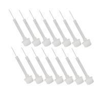 Générique 50 Pièces Tête De Rechange Pour Brosse à Vernis à Ongles Gel Vernis à Ongles En Gel Remplacement De La Brosse à Vernis à Ongles Gel à Ongles Palette Gel Blanche Pp