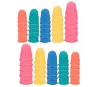 Générique 50 Protège-doigts Antidérapants en Caoutchouc, Surface Granuleuse, 5 Tailles Assorties, Protection pour Travaux Manuels, la Cuisine, Tri et Bricolage, Couleur Couleur Aléatoire