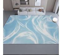 Générique 50 x 80 cm Tapis Entrée Intérieur, Blanc Et Bleu Antidérapant Tapis Lavable, Pile Courte Tapis Salon Mode Art Océanie Imprimé pour Dessous, Cuisine, Chambre Chien