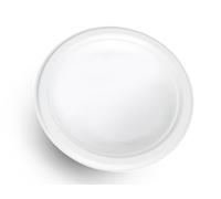 Générique 500 Assiettes Rondes en Fibre de Canne (Bagasse) Vaisselle Jetable Écologique, Biodégradable et Compostable - Résistant et Micro-ondable (26 cm plate)