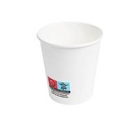 Générique 500 Gobelets en Carton Blanc 30-35 cl (10-12 oz) - Tasses Jetables Résistantes pour Boissons Chaudes et Froides, Idéales pour Cafés, Thés, Jus, Smoothies et Événements