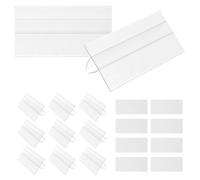 Générique 50pcs Porte-étiquettes pour Étagères en Plastique Transparent, Clips Fiables pour Supports D'étagères de 7-12mm, Facile à Mettre à Jour, pour Améliorer L'expérience D'achat