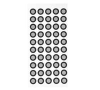 Générique 50Pcs Scanner Point D'Identification Film Miroir Réfléchissant Réflecteurs LED Para Extérieurs Suivi des Cibles De Positionnement De Point Autocollant Film Réfléchissant La