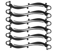 Générique 50pièces Clips de Gouttière Plastique Noir Fixations Résistantes pour Filets de Protection Clips pour Installation et Maintenance de Gouttières