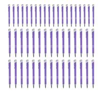 Générique 50x Metal Work Pen, Professional Pen | Multi-functional Fashionable Stationery with Silver Clip Writing Pencil for Professionals, Teachers Students Travel Journaling, School Meeting