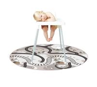 Générique 51 inch Splash Mat Game Picnic Mat, Waterproof, Washable, Non Slip, Chair Mats, Portable Floor Protector for, Kids